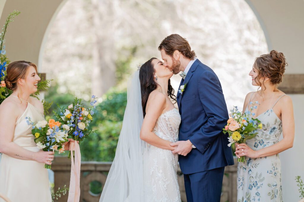intimate Wedding Ceremony at Hill House in Durham