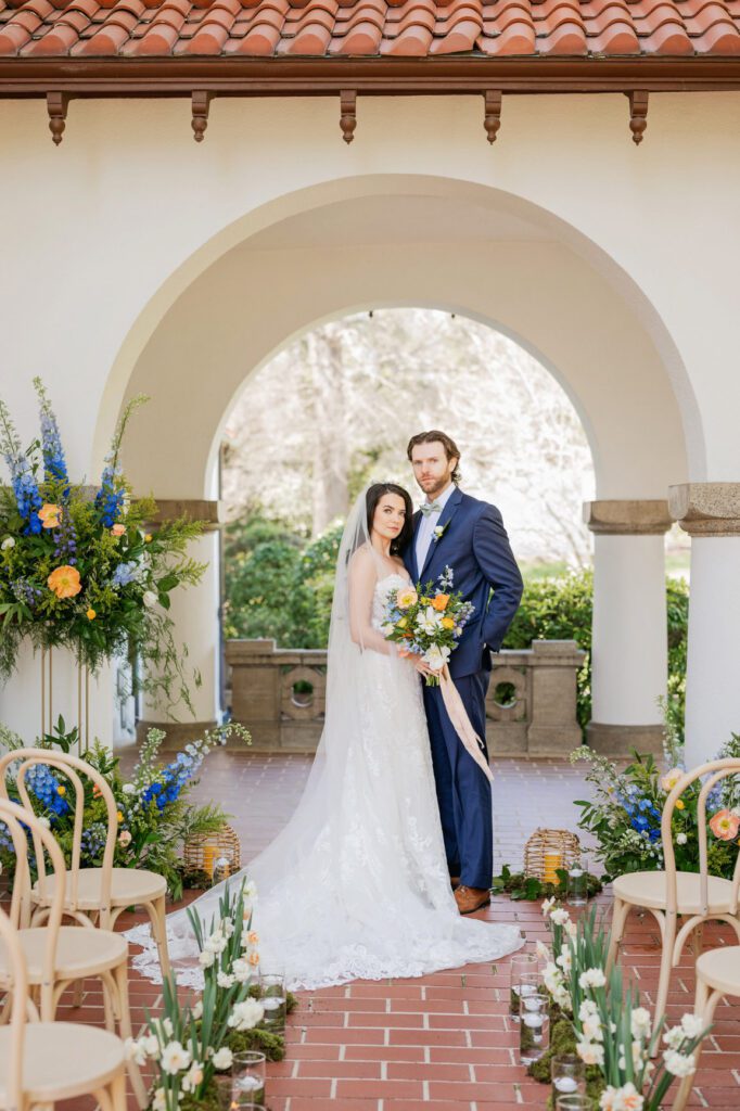 Bride and Groom at Hill House 