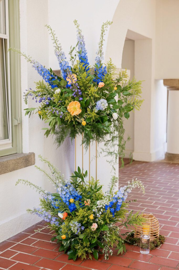wedding floral arrangement at hill house