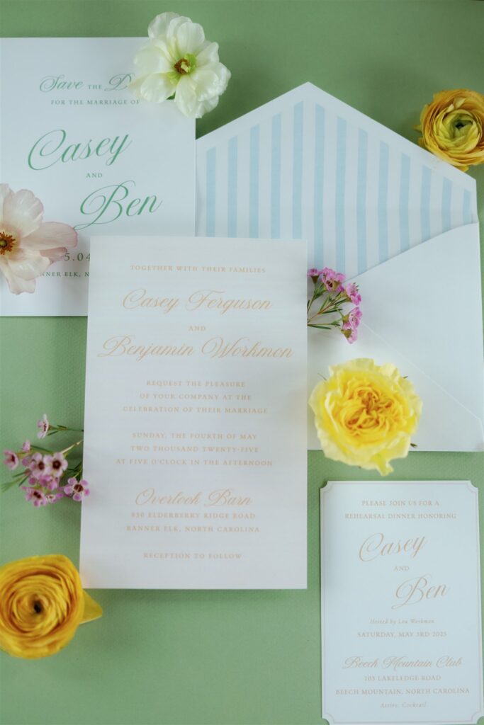 pastele stationery suite