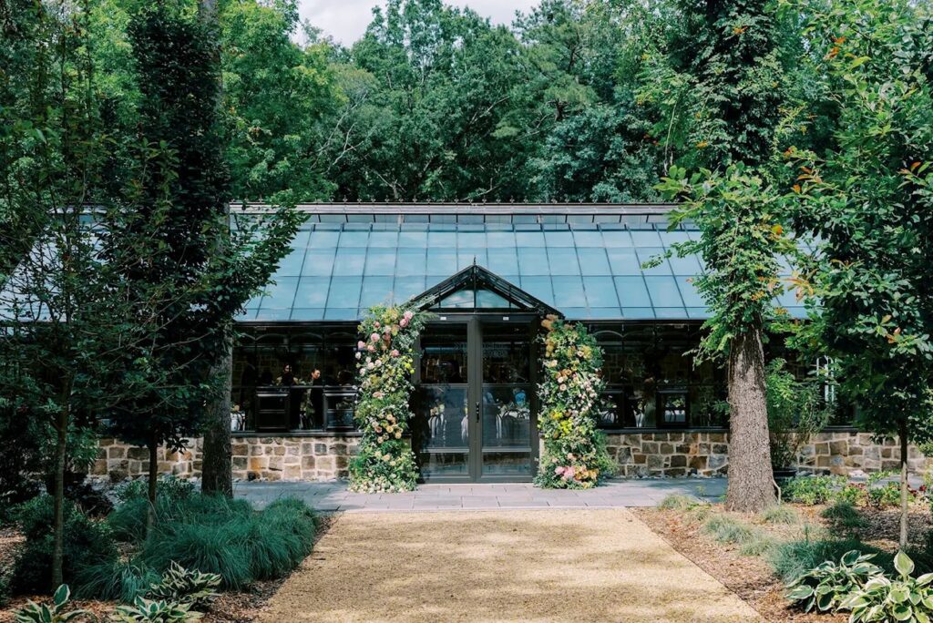 Greenhouse wedding venue in Charlotte, NC