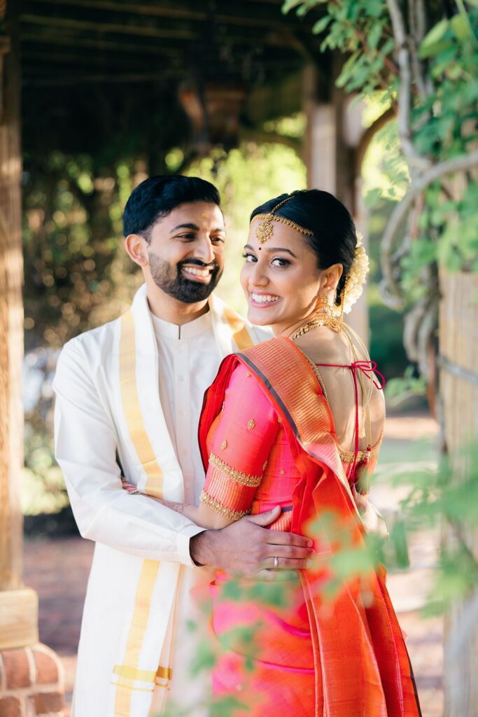 Indian bride and groom