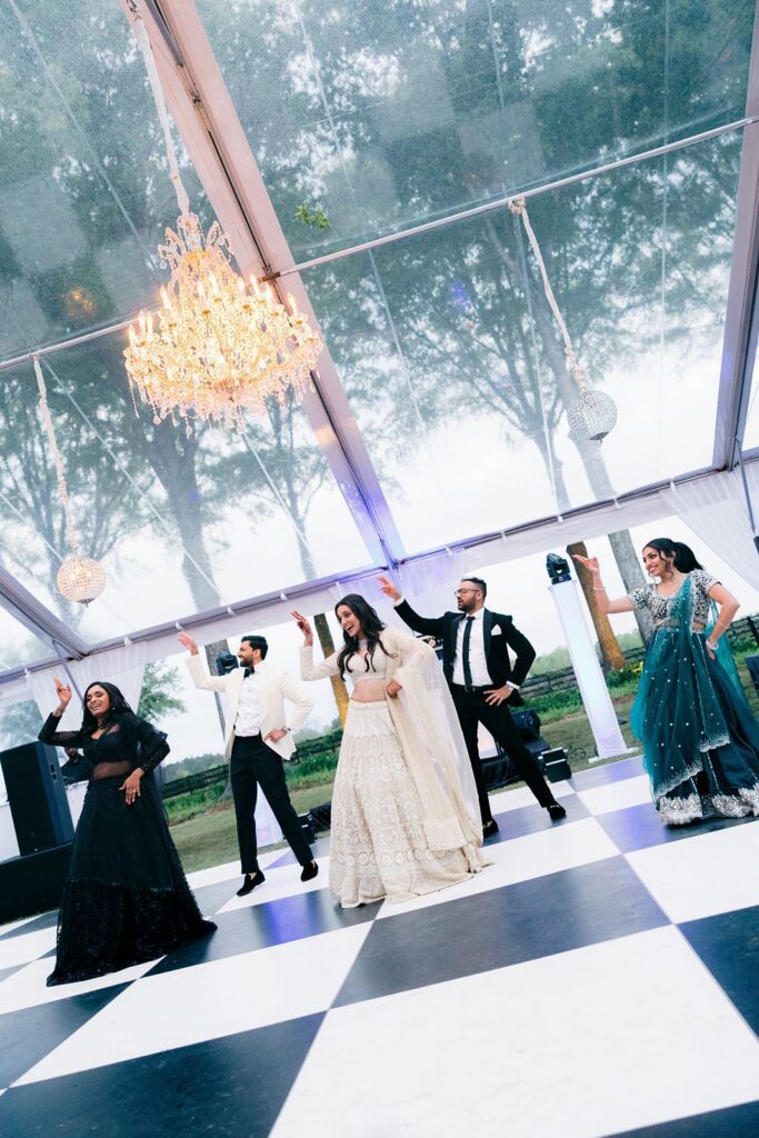 Dance performance at Indian wedding