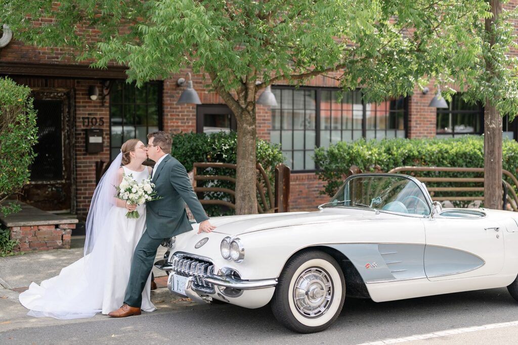Vintage car at The Cookery in Durham
