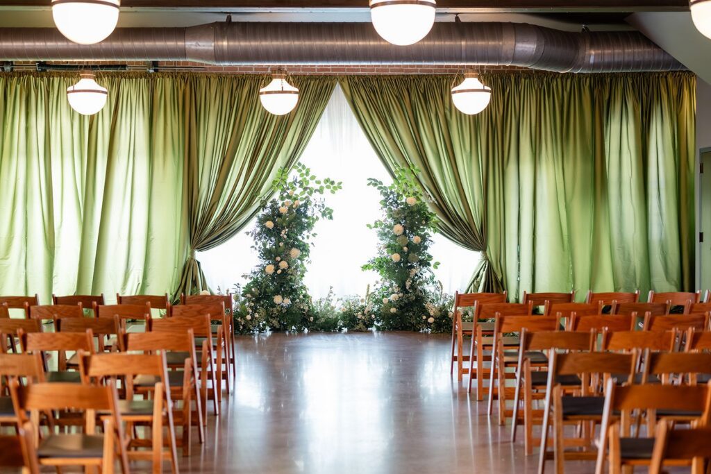 Indoor ceremony at The Cookery