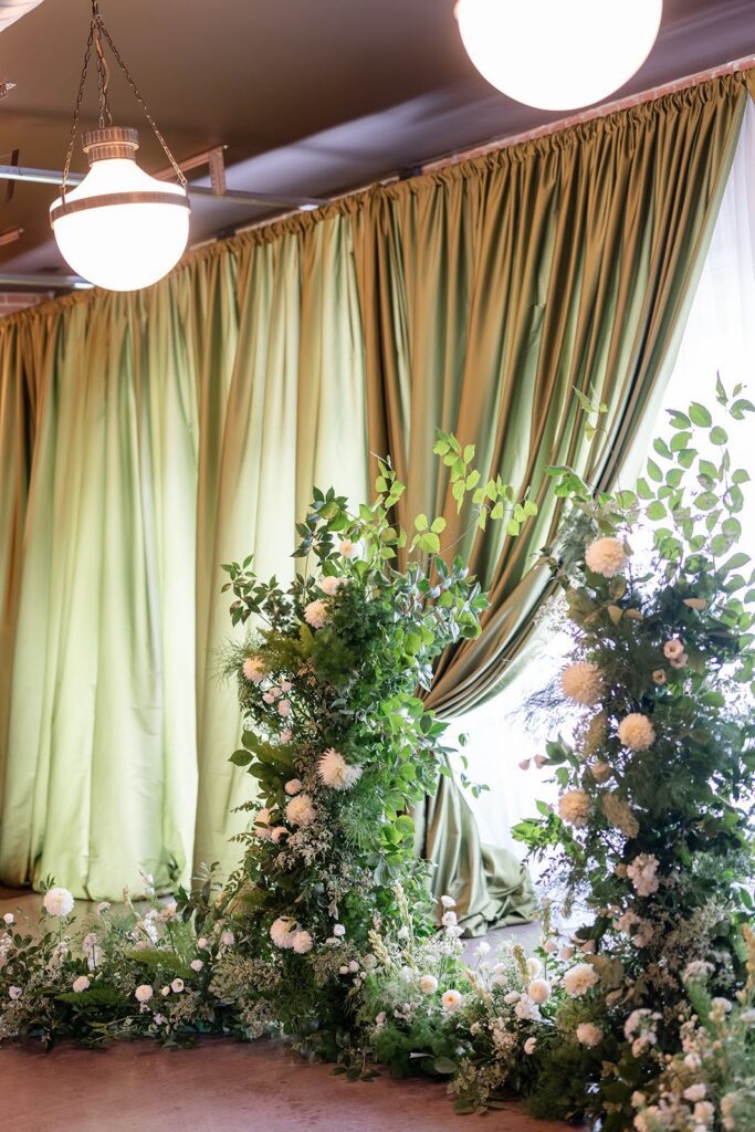 Draping for indoor ceremony
