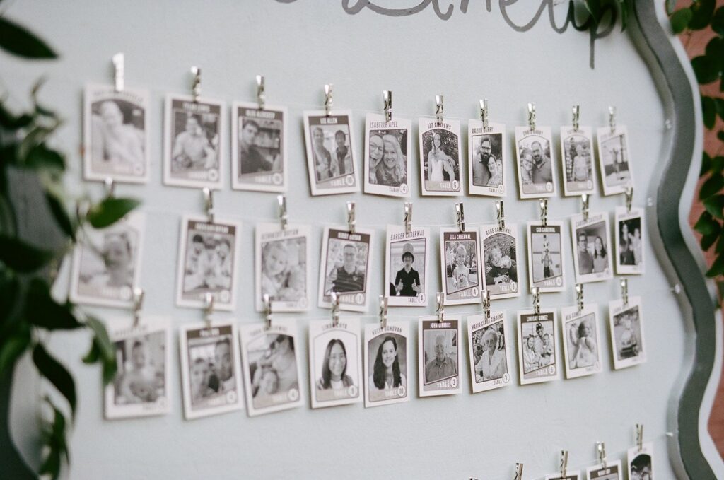 Baseball cards seating chart