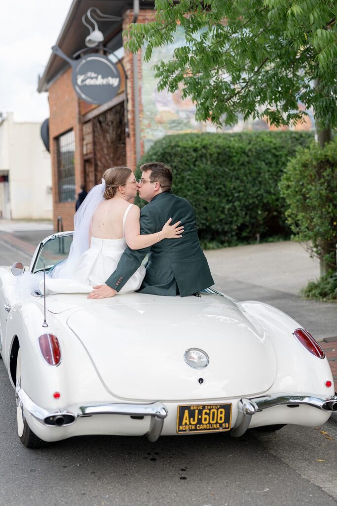 Durham wedding getaway car