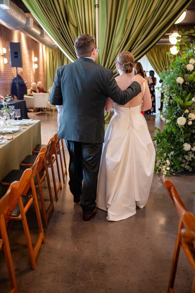 Draping in the ballroom at The Cookery