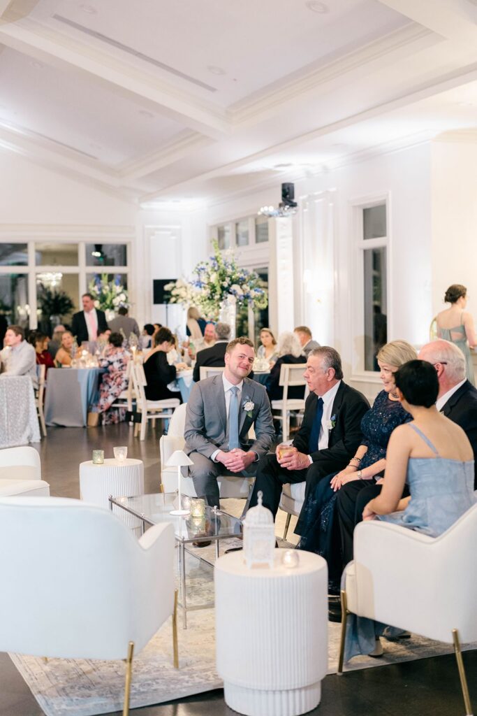 couches at wedding