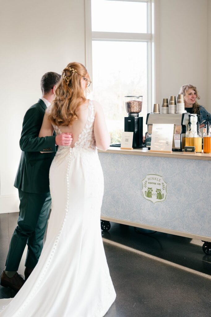 coffee cart at donovan manor
