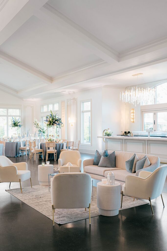Wedding lounge near bar