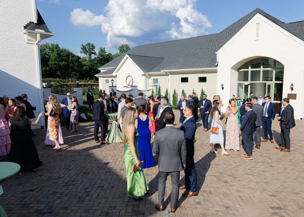 The courtyard at Donovan Manor